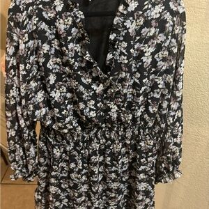 Emma and Michelle black and white floral dress Xl
